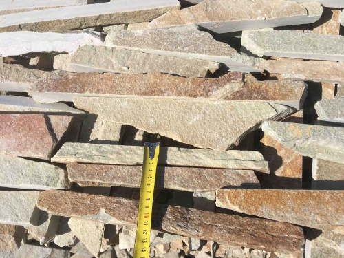 Горбушка златолит золотистый для облицовки купить в Республике Адыгея