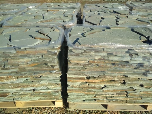 Плитняк златолит зелёный для цоколя, отмостки купить в Республике Адыгея