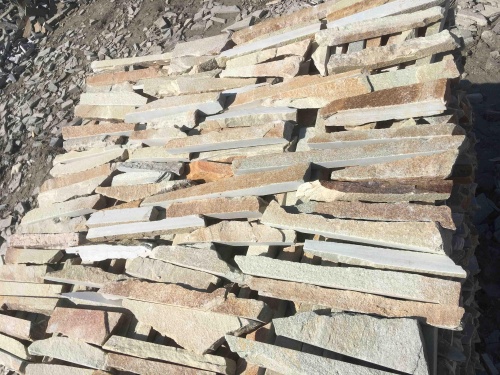 Горбушка златолит золотистый для облицовки купить в Республике Адыгея