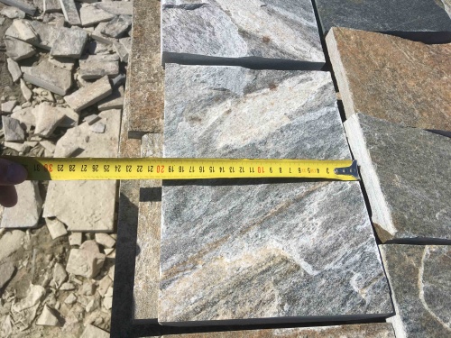 Плитка пилёная златолит Уральский для цоколя, отмостки купить в Республике Адыгея