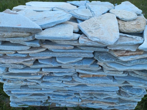 Плитняк златолит зелёный галтованный для цоколя купить в Республике Адыгея